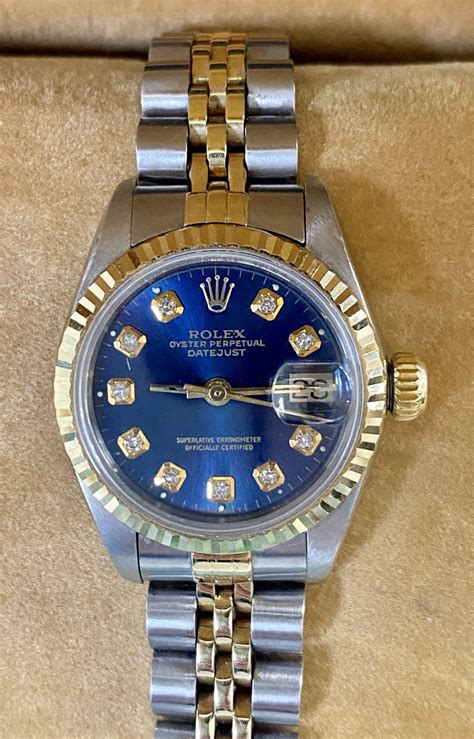 rolex blue face women's|Mehr.